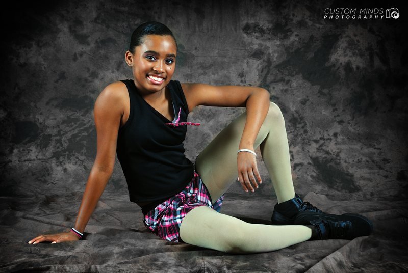 girl posing at dance studio
