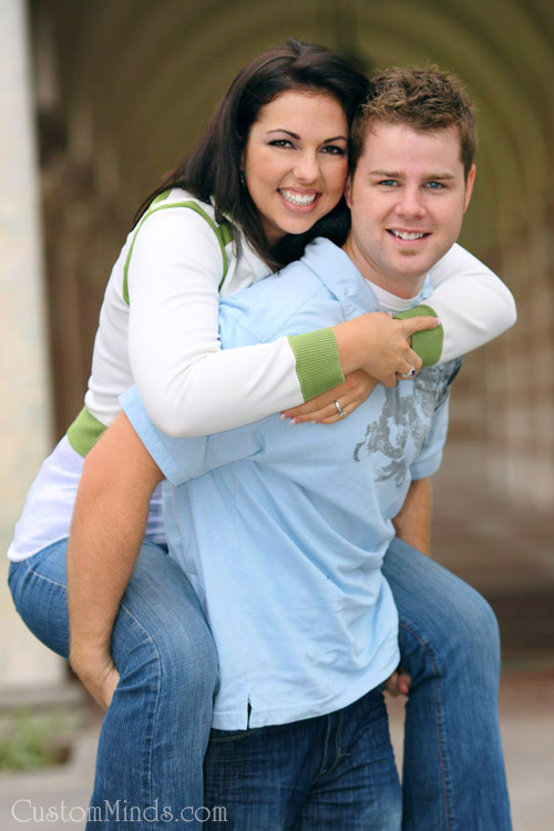 happy couple at rice university