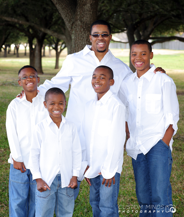 father with children in rosenberg texas