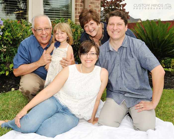 family portrait with grandaughter