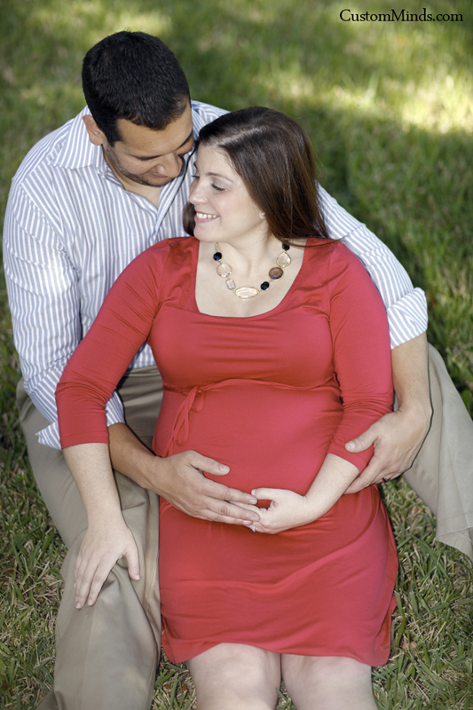 husband and wife in the park