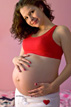 happily expecting maternity photo