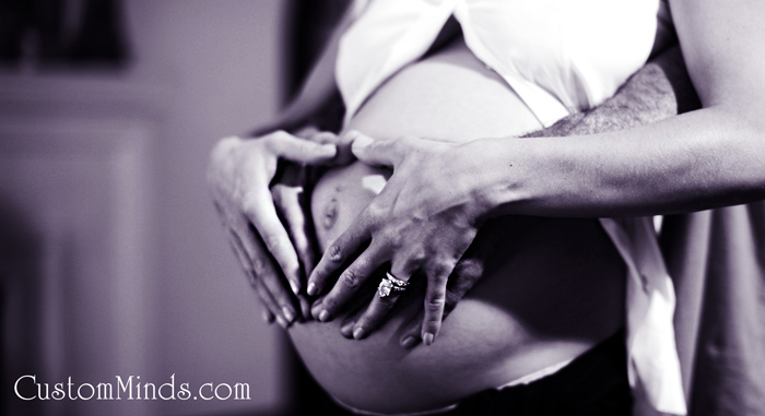 hands on belly maternity photo