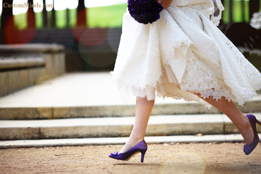 Runaway bride at Hermann Park in Houston Texas