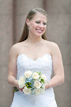 Bride with bouquet at the Houston Grand Opera