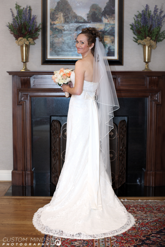 Bride at Chapelwood Methodist Church in Houston Texas
