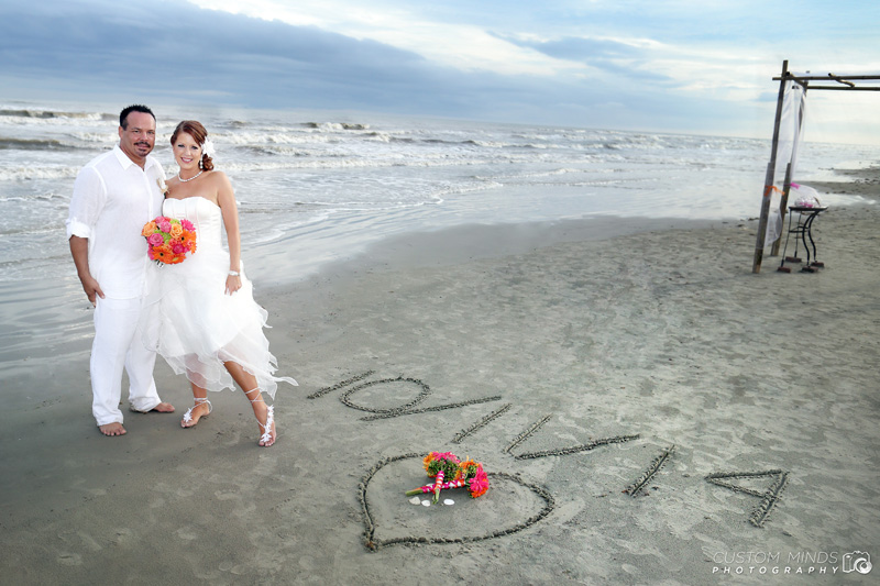 Beach wedding near Surfside
