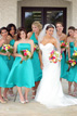 Bridal Party at a Church in the Woodlands Texas