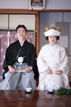 Bride and Groom doing the Ocha Ceremony in Tokyo Japan at the famous Asakusa Shrine