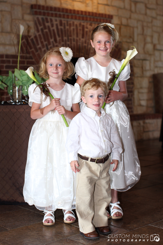 Flower girls and the Ring bearer for Sugarland Wedding