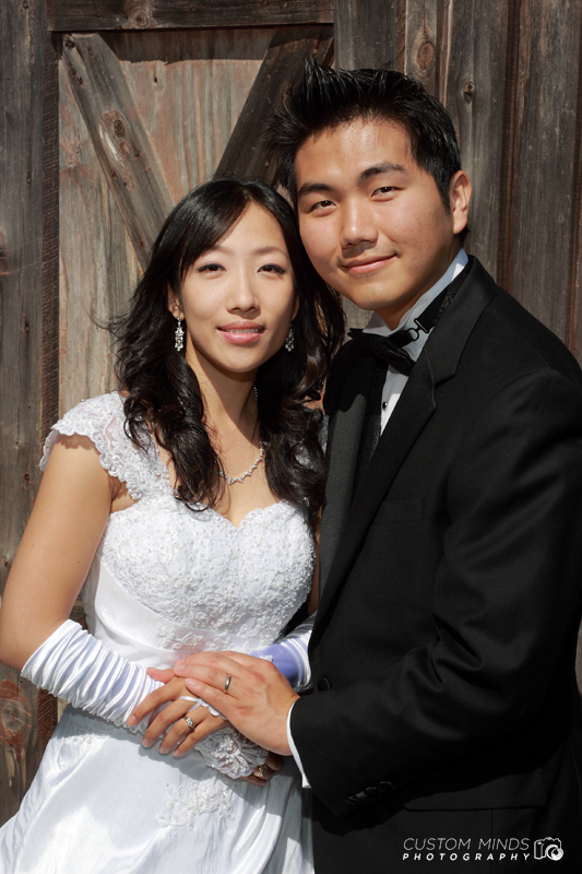 Bride and Groom posing in Navasota Texas