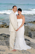 Bride and Groom on the beach in Cabo San Lucas