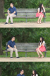 Fun group of photos from an engagement session in Hermann Park