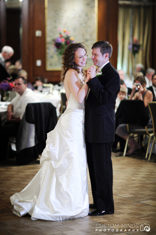 First Dance at the wedding reception at the Houstonian in Houston Texas